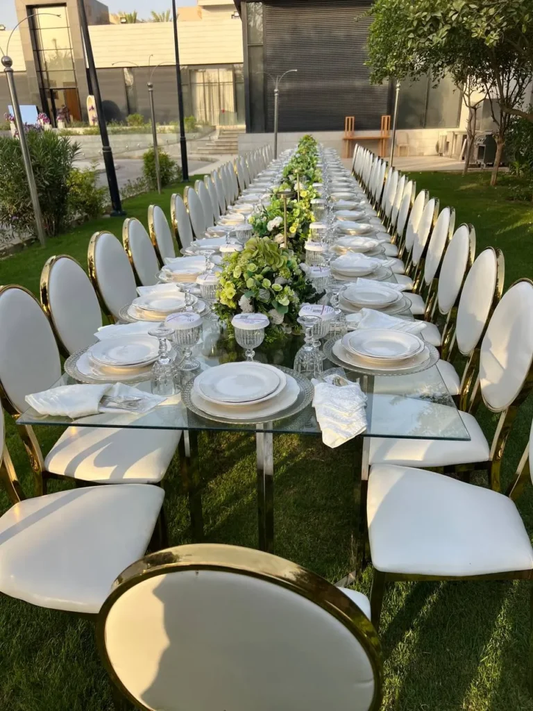 كوشة زفاف فاخرة ضمن تنسيق حفلات زواج بالرياض من Value Events
